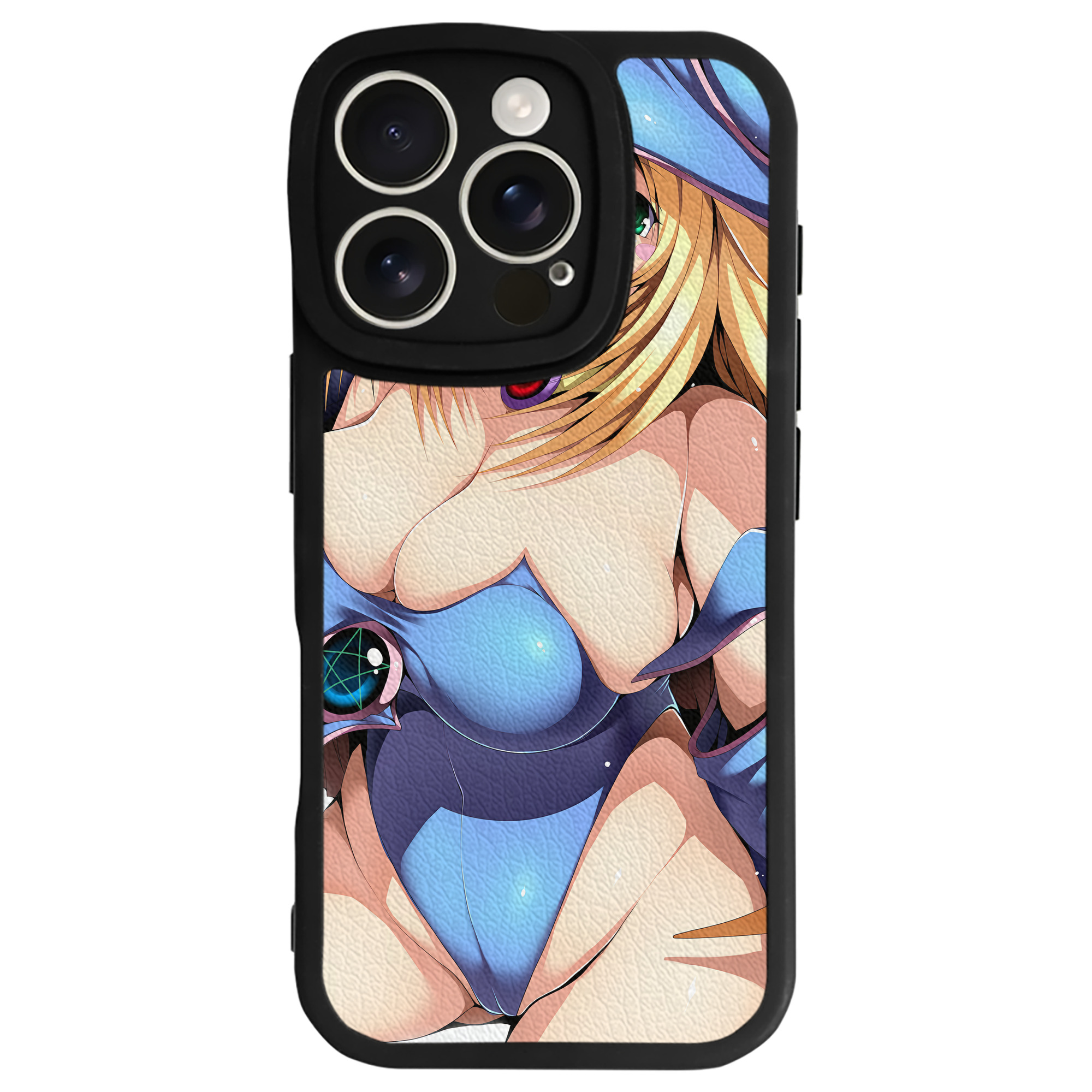 （画像用） 遊☆戯☆王 Yu-Gi-Oh! 【iPhone 16シリーズ対応】シリコンスマホケース（レザー調） 材質：シリコン